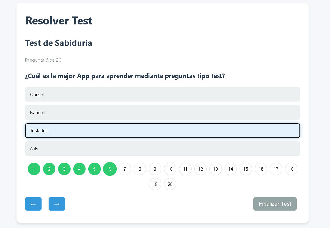 Testador - Aplicación de Tests